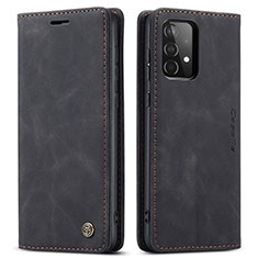 Coque Portefeuille Livre Cuir Etui Clapet C01S pour Samsung Galaxy A52s 5G Noir