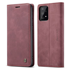 Coque Portefeuille Livre Cuir Etui Clapet C01S pour Samsung Galaxy A53 5G Vin Rouge