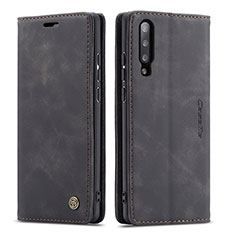 Coque Portefeuille Livre Cuir Etui Clapet C01S pour Samsung Galaxy A70S Noir