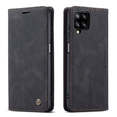 Coque Portefeuille Livre Cuir Etui Clapet C01S pour Samsung Galaxy F12 Noir