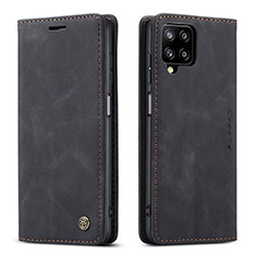 Coque Portefeuille Livre Cuir Etui Clapet C01S pour Samsung Galaxy M12 Noir