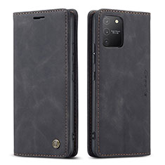 Coque Portefeuille Livre Cuir Etui Clapet C01S pour Samsung Galaxy S10 Lite Noir
