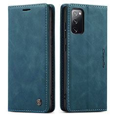 Coque Portefeuille Livre Cuir Etui Clapet C01S pour Samsung Galaxy S20 FE (2022) 5G Bleu