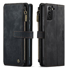 Coque Portefeuille Livre Cuir Etui Clapet C01S pour Samsung Galaxy S22 5G Noir