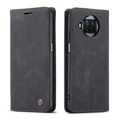 Coque Portefeuille Livre Cuir Etui Clapet C01S pour Xiaomi Mi 10i 5G Noir