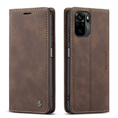 Coque Portefeuille Livre Cuir Etui Clapet C01S pour Xiaomi Poco M5S Marron