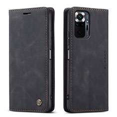 Coque Portefeuille Livre Cuir Etui Clapet C01S pour Xiaomi Redmi Note 10 Pro Max Noir