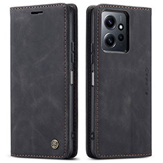 Coque Portefeuille Livre Cuir Etui Clapet C01S pour Xiaomi Redmi Note 12 4G Noir