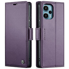 Coque Portefeuille Livre Cuir Etui Clapet C01S pour Xiaomi Redmi Note 12 Turbo 5G Violet