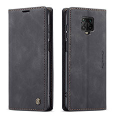 Coque Portefeuille Livre Cuir Etui Clapet C01S pour Xiaomi Redmi Note 9 Pro Max Noir