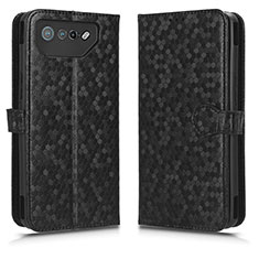 Coque Portefeuille Livre Cuir Etui Clapet C01X pour Asus ROG Phone 7 Noir