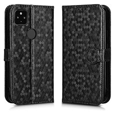 Coque Portefeuille Livre Cuir Etui Clapet C01X pour Google Pixel 4a 5G Noir