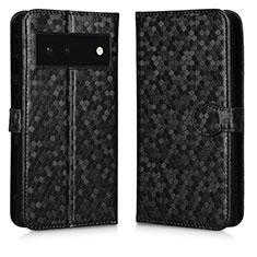 Coque Portefeuille Livre Cuir Etui Clapet C01X pour Google Pixel 6 5G Noir