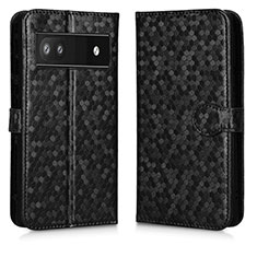 Coque Portefeuille Livre Cuir Etui Clapet C01X pour Google Pixel 6a 5G Noir