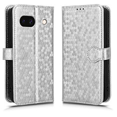 Coque Portefeuille Livre Cuir Etui Clapet C01X pour Google Pixel 8a 5G Argent