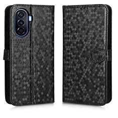 Coque Portefeuille Livre Cuir Etui Clapet C01X pour Huawei Enjoy 50 Noir