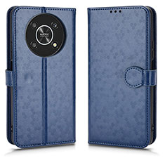 Coque Portefeuille Livre Cuir Etui Clapet C01X pour Huawei Honor Magic4 Lite 5G Bleu