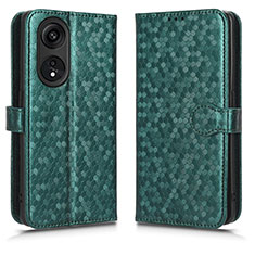 Coque Portefeuille Livre Cuir Etui Clapet C01X pour Huawei Honor X5 Plus Vert