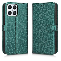 Coque Portefeuille Livre Cuir Etui Clapet C01X pour Huawei Honor X8 4G Vert