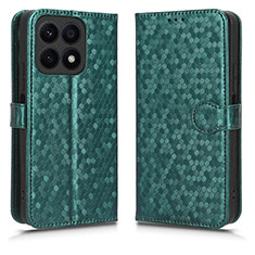 Coque Portefeuille Livre Cuir Etui Clapet C01X pour Huawei Honor X8a 4G Vert