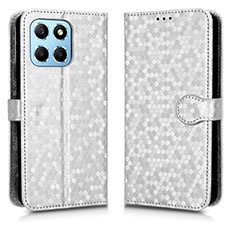 Coque Portefeuille Livre Cuir Etui Clapet C01X pour Huawei Honor X8a 5G Argent