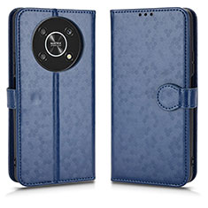 Coque Portefeuille Livre Cuir Etui Clapet C01X pour Huawei Honor X9 5G Bleu