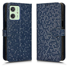 Coque Portefeuille Livre Cuir Etui Clapet C01X pour Motorola Moto G54 5G Bleu