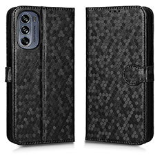 Coque Portefeuille Livre Cuir Etui Clapet C01X pour Motorola Moto G62 5G Noir