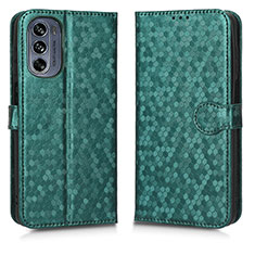 Coque Portefeuille Livre Cuir Etui Clapet C01X pour Motorola Moto G62 5G Vert