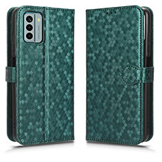 Coque Portefeuille Livre Cuir Etui Clapet C01X pour Nokia G22 Vert