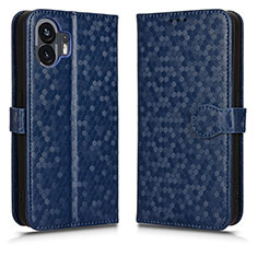 Coque Portefeuille Livre Cuir Etui Clapet C01X pour Nothing Phone 2 Bleu