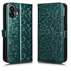 Coque Portefeuille Livre Cuir Etui Clapet C01X pour Nothing Phone 2 Vert