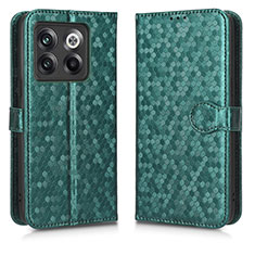 Coque Portefeuille Livre Cuir Etui Clapet C01X pour OnePlus 10T 5G Vert