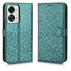 Coque Portefeuille Livre Cuir Etui Clapet C01X pour OnePlus Nord 2T 5G Vert