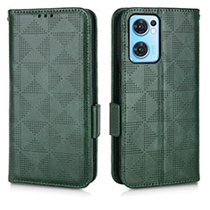 Coque Portefeuille Livre Cuir Etui Clapet C01X pour OnePlus Nord CE 2 5G Vert