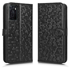 Coque Portefeuille Livre Cuir Etui Clapet C01X pour Oppo A55S 5G Noir