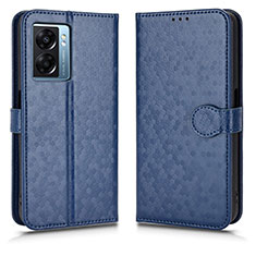 Coque Portefeuille Livre Cuir Etui Clapet C01X pour Oppo A56S 5G Bleu