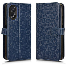 Coque Portefeuille Livre Cuir Etui Clapet C01X pour Oppo A78 4G Bleu