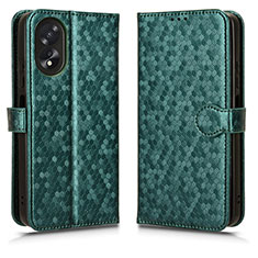 Coque Portefeuille Livre Cuir Etui Clapet C01X pour Oppo A78 4G Vert