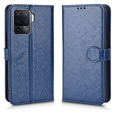 Coque Portefeuille Livre Cuir Etui Clapet C01X pour Oppo A94 5G Bleu