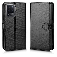 Coque Portefeuille Livre Cuir Etui Clapet C01X pour Oppo A94 5G Noir