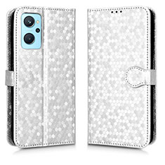 Coque Portefeuille Livre Cuir Etui Clapet C01X pour Oppo A96 4G Argent