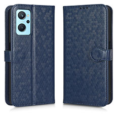 Coque Portefeuille Livre Cuir Etui Clapet C01X pour Oppo A96 4G Bleu