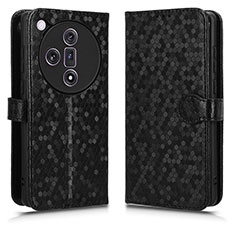 Coque Portefeuille Livre Cuir Etui Clapet C01X pour Oppo Find X7 5G Noir