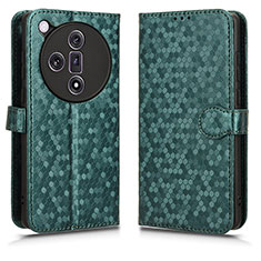 Coque Portefeuille Livre Cuir Etui Clapet C01X pour Oppo Find X7 5G Vert