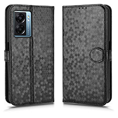 Coque Portefeuille Livre Cuir Etui Clapet C01X pour Oppo K10 5G India Noir