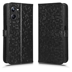 Coque Portefeuille Livre Cuir Etui Clapet C01X pour Realme 10 Pro 5G Noir