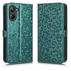 Coque Portefeuille Livre Cuir Etui Clapet C01X pour Realme 10 Pro 5G Vert