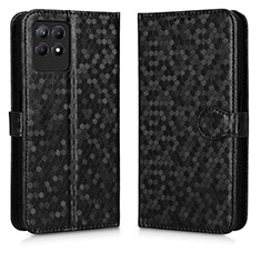 Coque Portefeuille Livre Cuir Etui Clapet C01X pour Realme 8i Noir