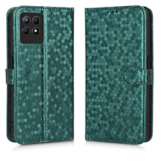 Coque Portefeuille Livre Cuir Etui Clapet C01X pour Realme 8i Vert